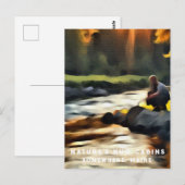 *~*マンサン魚釣りストリームメインAP49川 ポストカード (正面/裏面)