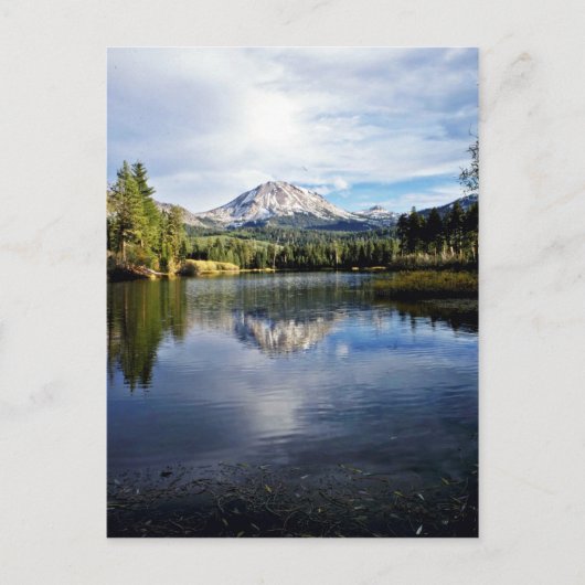 マンザニタ湖のラッセン山 ポストカード (正面)