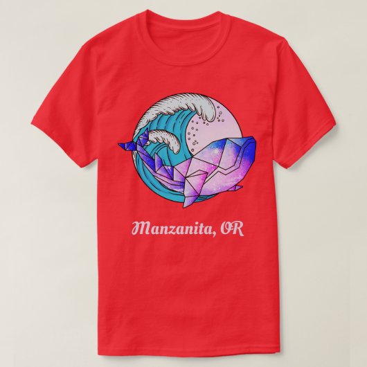 マンザニータOR日本の幾何Orcaキラー Tシャツ (デザイン正面)
