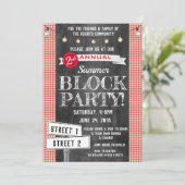 マンションの夏祭りご招待 夏のストリートパーティー HOA 招待状 (スタンド正面)