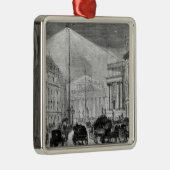 マンションハウスの電灯 メタルオーナメント (右)