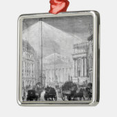 マンションハウスの電灯 メタルオーナメント (左)