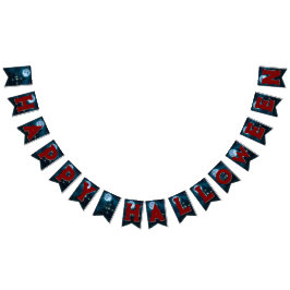 マンション幽霊のよく出るハローウィンパーティバナー バンティングフラッグ