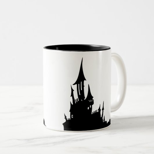 マンショ不気味ンハロウィーンツートーンコーヒーマグ ツートーンマグカップ (正面右)