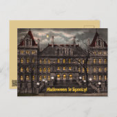 マンショ不気味ンハロウィーンハガキ ポストカード (正面/裏面)