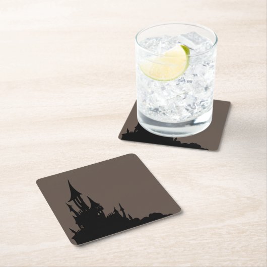 マンショ不気味ンハロウィーン紙コースター スクエアペーパーコースター (インサイチュ)