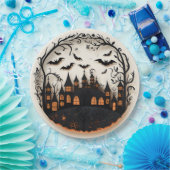 マンショ不気味ンハロウィーン紙プレート ペーパープレート (パーティー)