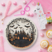 マンショ不気味ンハロウィーン紙プレート ペーパープレート (パーティー)