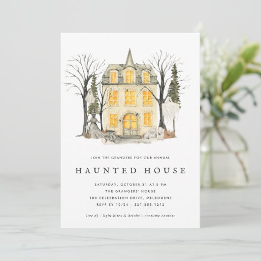 マンショ不気味ン幽霊のよく出るハウスハローウィンパーティ 招待状 (スタンド正面)