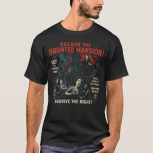 マンショ幽霊のよく出るンエスケープ映画ポスターハロウィーン Tシャツ