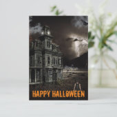 マンショ幽霊のよく出るンクリープハロウィーンカスタマイズ サンキューカード (スタンド正面)