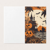 マンショ幽霊のよく出るンハロウィーングリーティングカード (外部フラット)