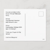 マンショ幽霊のよく出るンハロウィーンコスチュームパーティー シーズンポストカード (裏面)