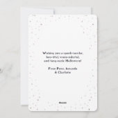 マンショ幽霊のよく出るンレイブンこうもりムーンハッピーハローウィン シーズンカード (裏面)