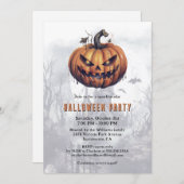 マンショ幽霊のよく出るン不気味パンプキンハローウィンパーティ 招待状 (正面/裏面)