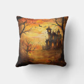 マンショ白熱［赤熱］光を放つン幽霊のよく出るハロウィーン クッション (裏面)