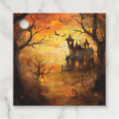 マンショ白熱［赤熱］光を放つン幽霊のよく出るハロウィーン フェイバータグ (正面)