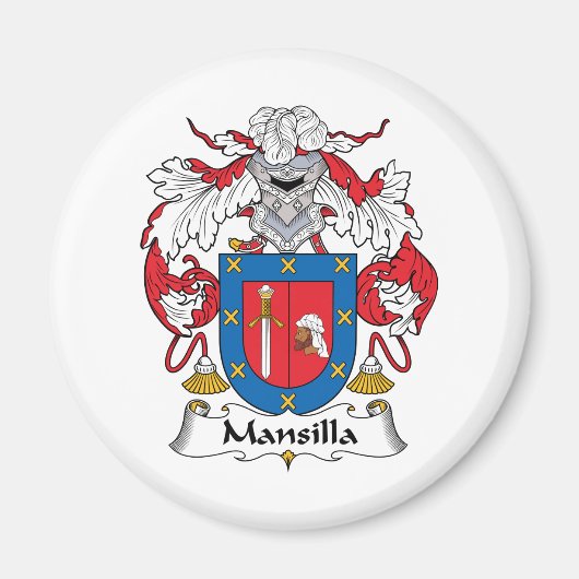 マンシラ家紋 マグネット (正面)