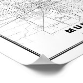 マンシー地図 ポスター (角)