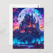 マンシ幽霊のよく出るョン |ハッピーハローウィン ポストカード (正面/裏面)