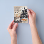 マンシ幽霊のよく出るョン |邪悪なカルドロンの詩招待状 チラシ (手)