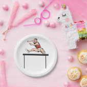 マンジャンピングハードルズアスレチック紙プレート ペーパープレート (パーティー)