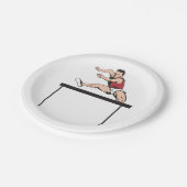 マンジャンピングハードルズアスレチック紙プレート ペーパープレート (アングル)