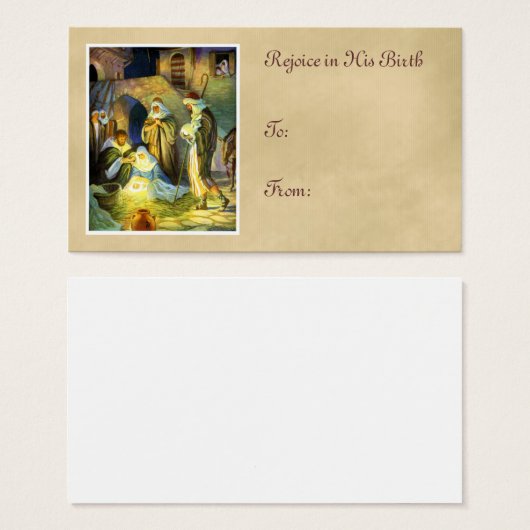 マンジャーイエズギフトラベルクリスマス (正面&裏面)