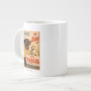 マンジャー劇場のポスターに登場するホイトの犬 ジャンボコーヒーマグカップ