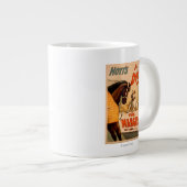 マンジャー劇場のポスターに登場するホイトの犬 ジャンボコーヒーマグカップ (正面右)