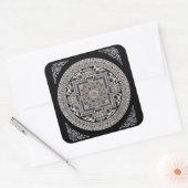 マンジュシュリ・マンダラステッカー スクエアシール (封筒)