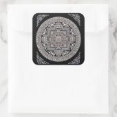 マンジュシュリ・マンダラステッカー スクエアシール (バッグ)