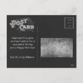 マンスノーに向けた黒板平和地球のれんが シーズンポストカード (裏面)