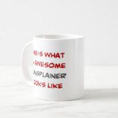 マンスプライナー素晴らし。 コーヒーマグカップ (正面左)