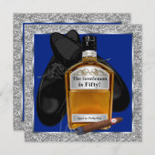 マンズウイスキー誕生日パーティー 招待状 (正面/裏面)