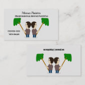 マンズウォ絵画ールプリントプロフェッショナルハウスペインタ 名刺 (正面/裏面)