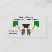 マンズウォ絵画ールプリントプロフェッショナルハウスペインタ 名刺 (正面)