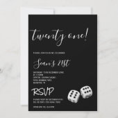 マンズカジノ21歳の誕生日パーティー 招待状 (正面)