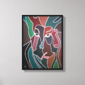 マンズバイ絵を描アルフレッドキツネポートレート キャンバスプリント (正面)