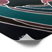 マンズバイ絵を描アルフレッドキツネポートレート ポスター (角)