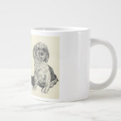 マンズフレンド最高のコッカースパニエル犬 ジャンボコーヒーマグカップ (右)