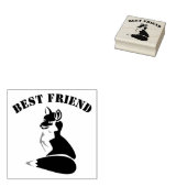 マンズフレンド最高のシェットランド・ シープドッグドッグ ラバースタンプ (押印)