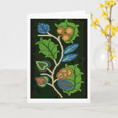 マンズレギンス先住民アメリカンファインアート カード (黄色い花)