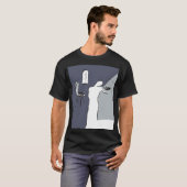 マンズ遊ヴァイオリン Tシャツ (正面フル)