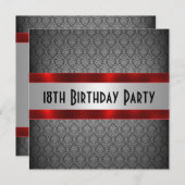 マンズ18誕生日招待状 招待状 (正面/裏面)