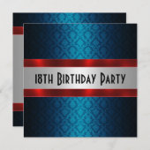 マンズ18誕生日招待状 招待状 (正面/裏面)