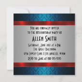 マンズ18誕生日招待状 招待状 (裏面)