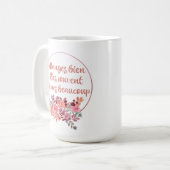 マンゼビエンリエスソヴェンアイメズボークープフランスの コーヒーマグカップ (正面左)