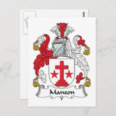 マンソン家紋 ポストカード (正面/裏面)