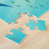 マンタクラシックー線沿岸芸術 ジグソーパズル (側面)